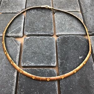 Gold hardware necklace